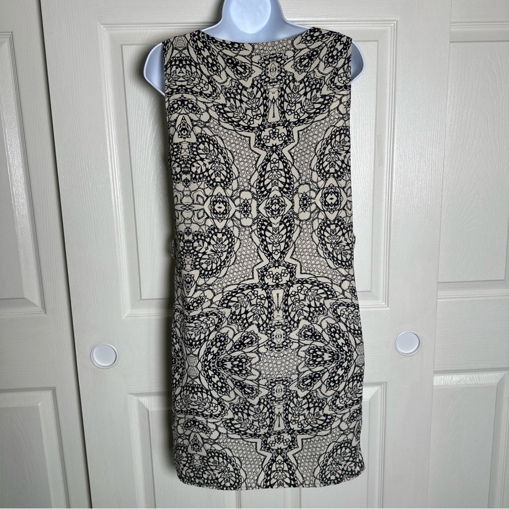 Veronica M Women's XS Sleeveless Dress Black Tan Paisley Print Sundress XSmall - Picture 2 of 11